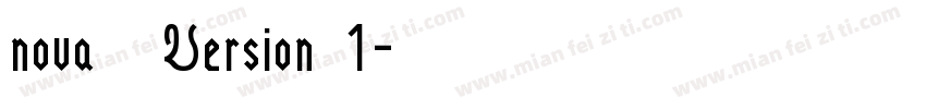 nova 邯郸 常规 Version 1字体转换